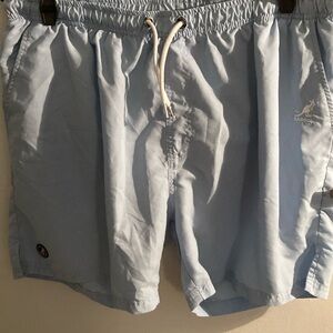 ❄️ KANGOL XL mens swim shorts light blue beach bathing suit • Size XL•new